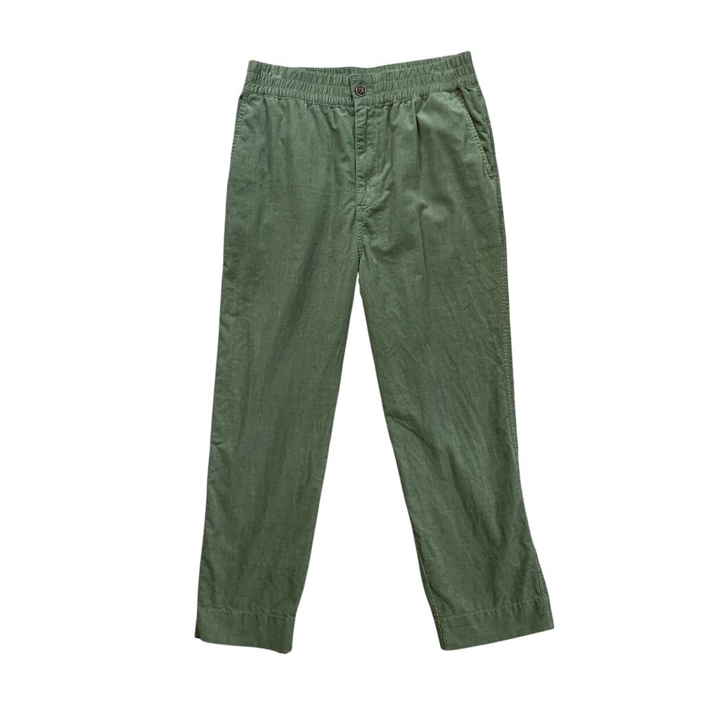 Madewell Pants Womens S Small Sage Tapered Huston Pull On Crop Cotton Corduroy